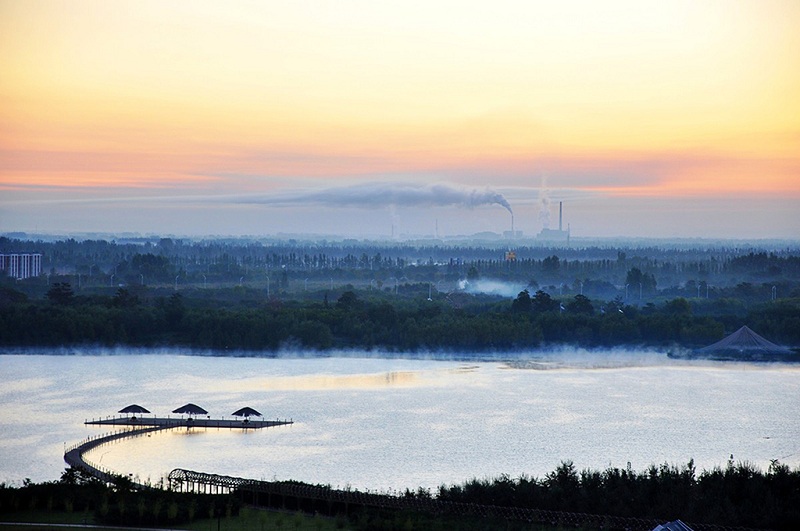 美丽的宁夏中卫晨曦